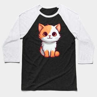 Cute Cat Baseball T-Shirt